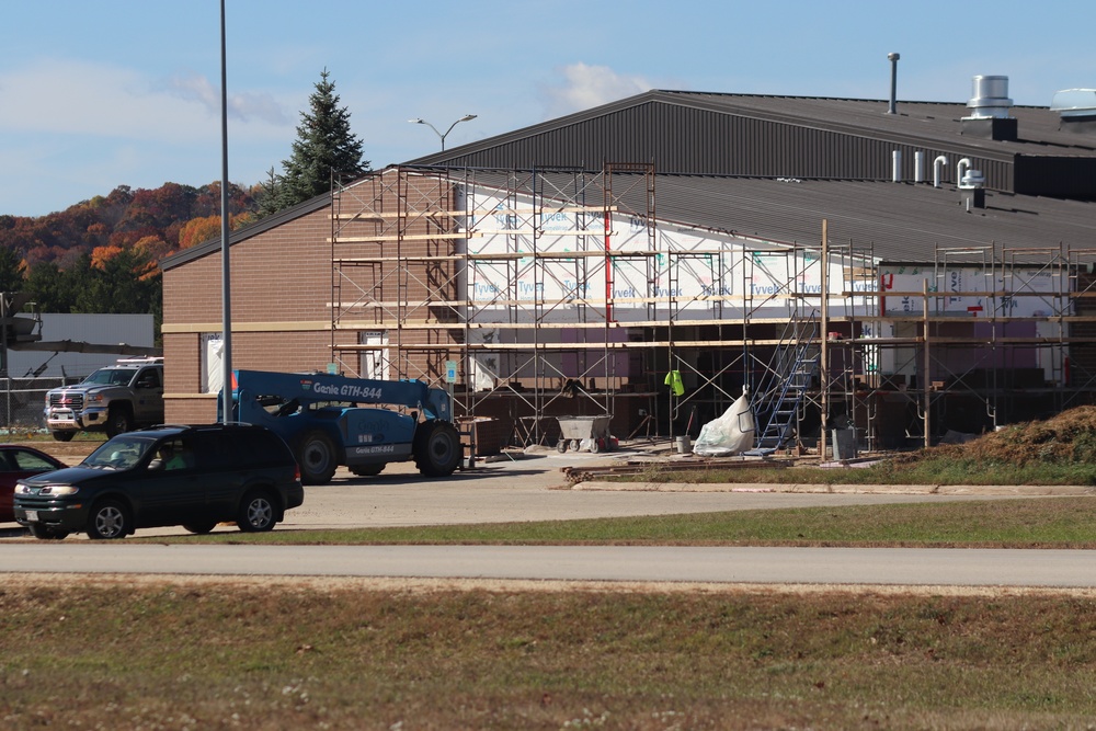 October 2020 operations of renovations for office building at Fort McCoy