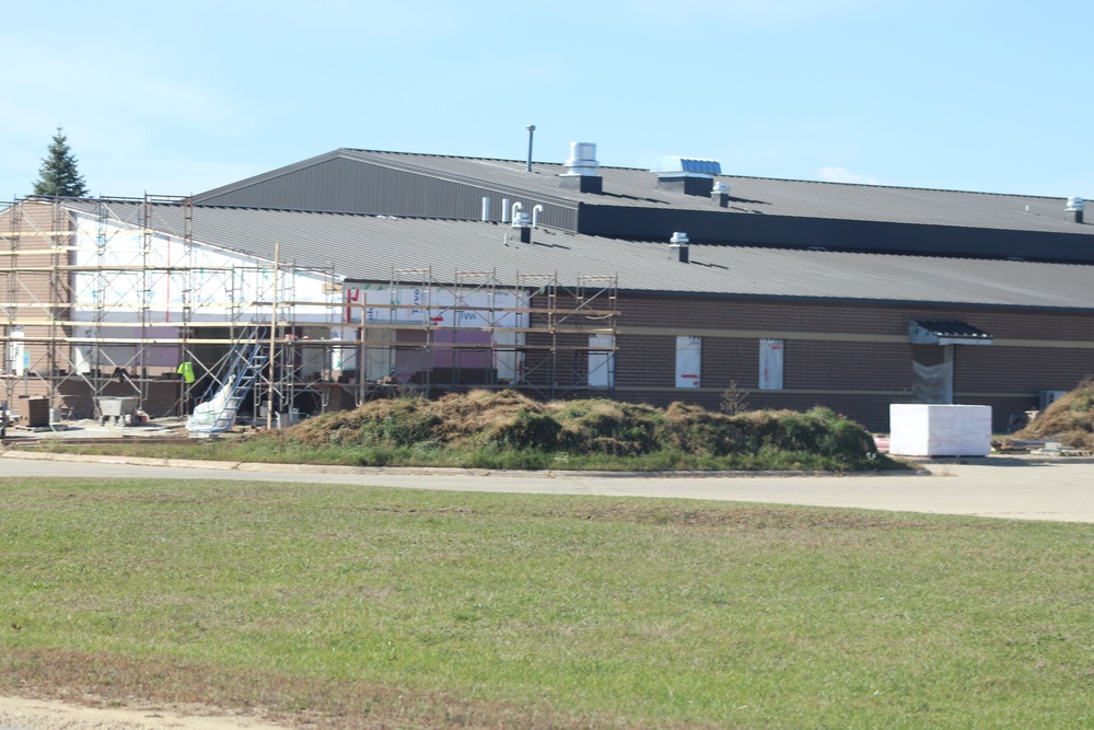 October 2020 operations of renovations for office building at Fort McCoy