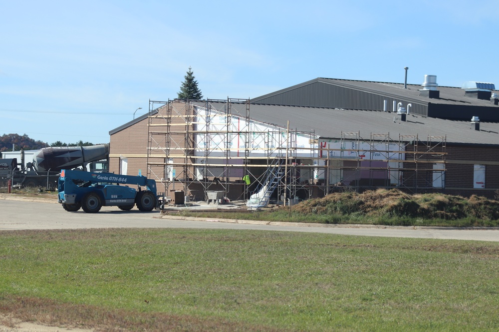 October 2020 operations of renovations for office building at Fort McCoy