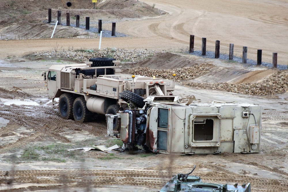 Soldiers hold field training for the Regional Training Site-Maintenance Wheeled-Vehicle Recovery Operations Course at Fort McCoy