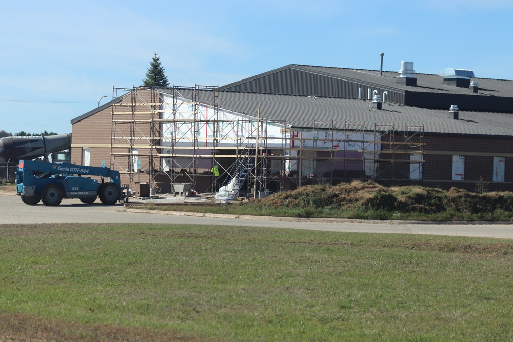 October 2020 operations of renovations for office building at Fort McCoy