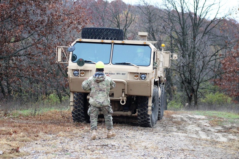 Soldiers hold field training for the Regional Training Site-Maintenance Wheeled-Vehicle Recovery Operations Course at Fort McCoy