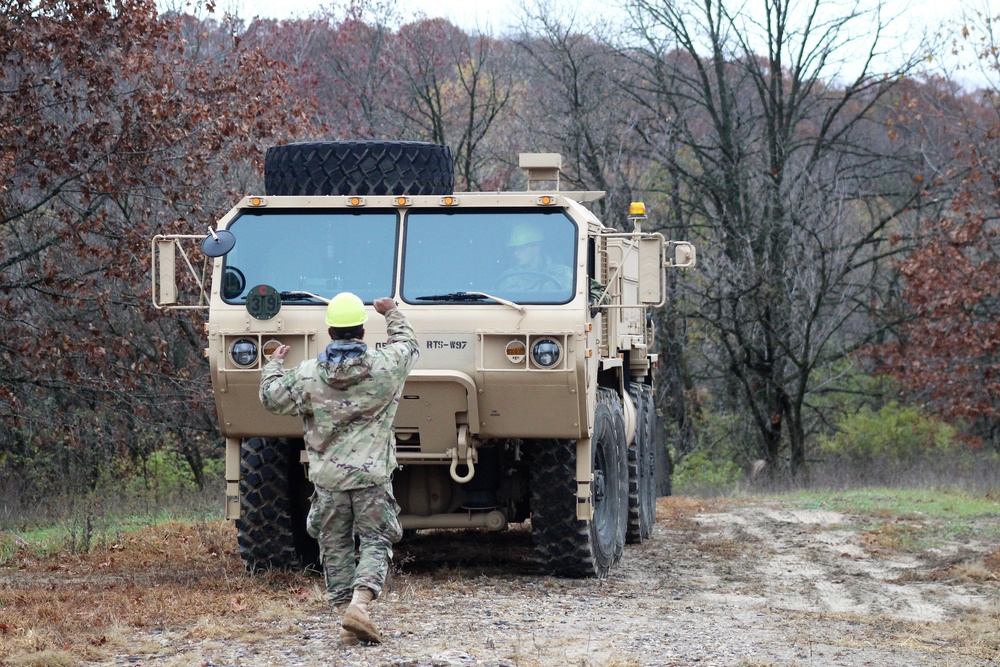 Soldiers hold field training for the Regional Training Site-Maintenance Wheeled-Vehicle Recovery Operations Course at Fort McCoy