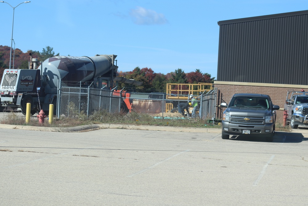 October 2020 operations of renovations for office building at Fort McCoy