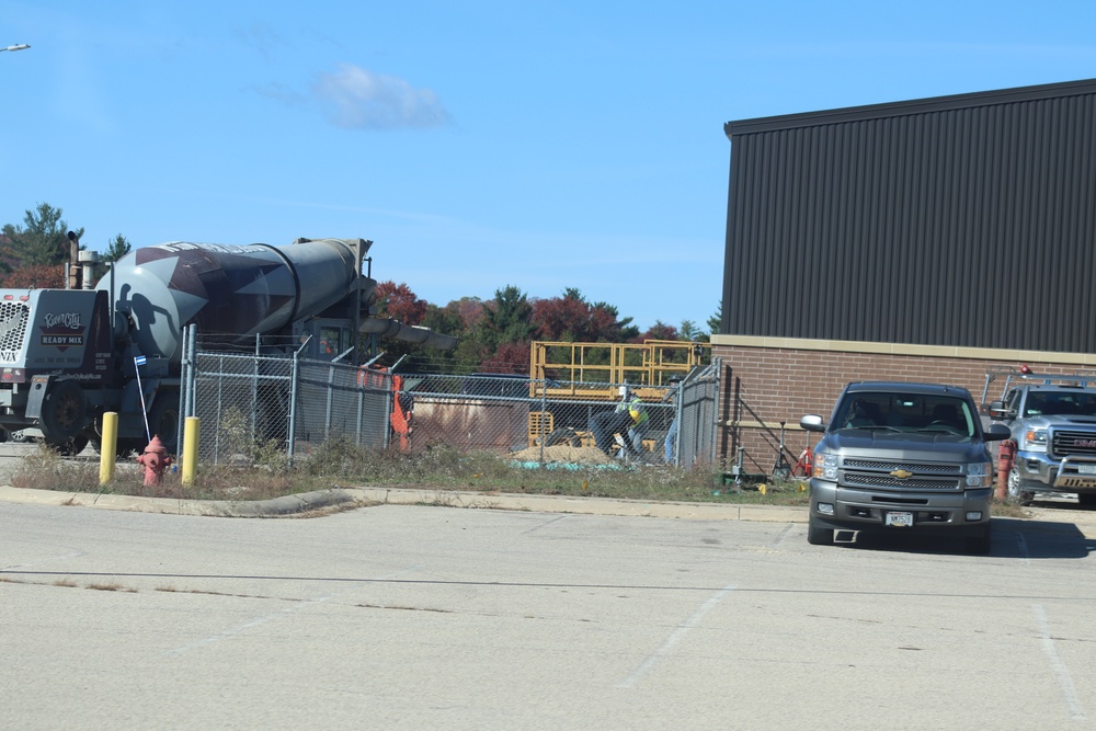 October 2020 operations of renovations for office building at Fort McCoy