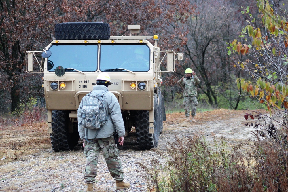 Soldiers hold field training for the Regional Training Site-Maintenance Wheeled-Vehicle Recovery Operations Course at Fort McCoy