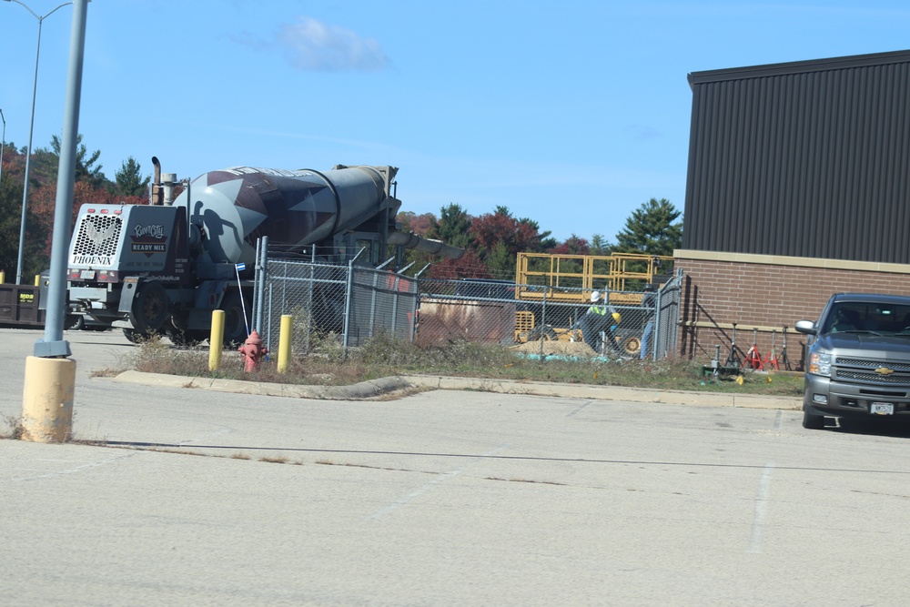 October 2020 operations of renovations for office building at Fort McCoy