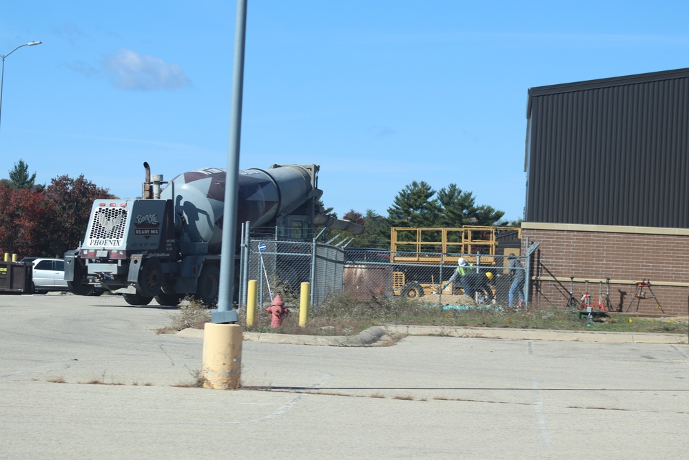 October 2020 operations of renovations for office building at Fort McCoy