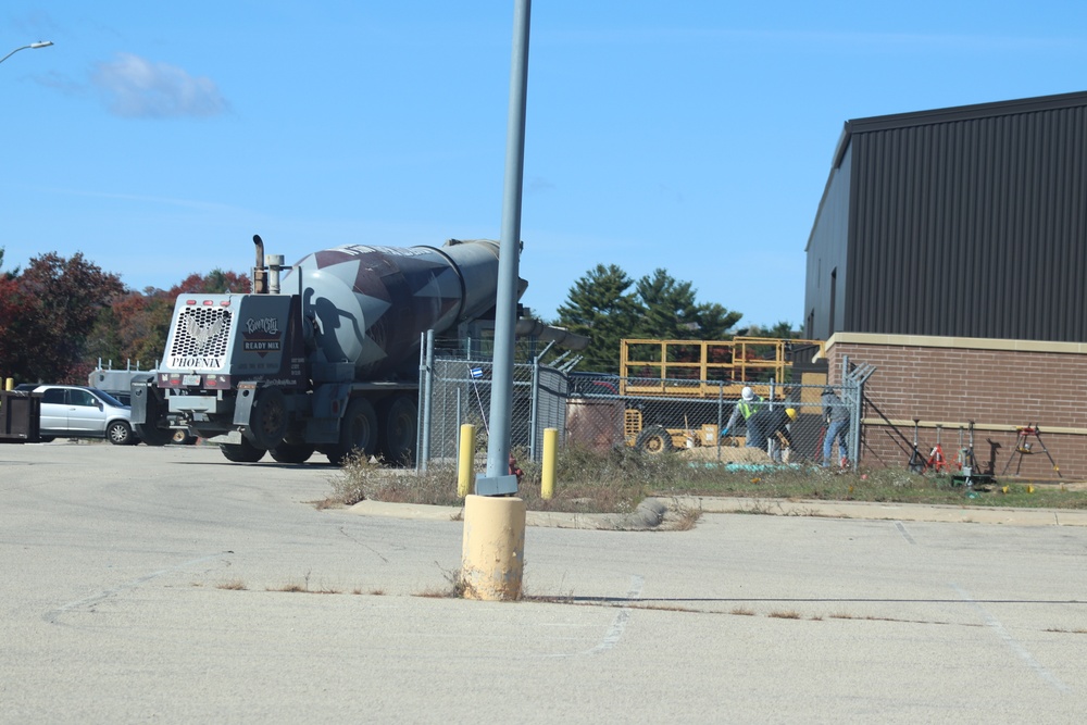 October 2020 operations of renovations for office building at Fort McCoy