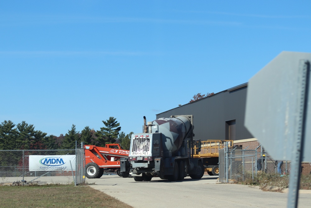 October 2020 operations of renovations for office building at Fort McCoy