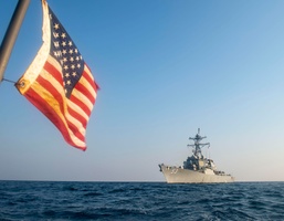 USS John Paul Jones (DDG 53) transits the Arabian Gulf