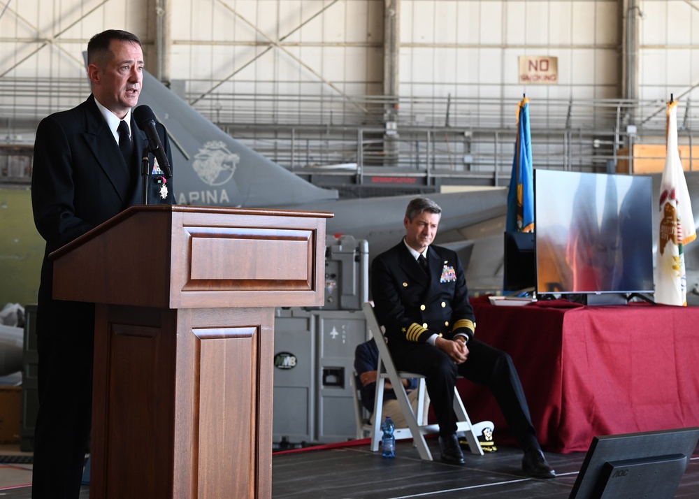 Naval Air Station Sigonella Executive Officer Retires