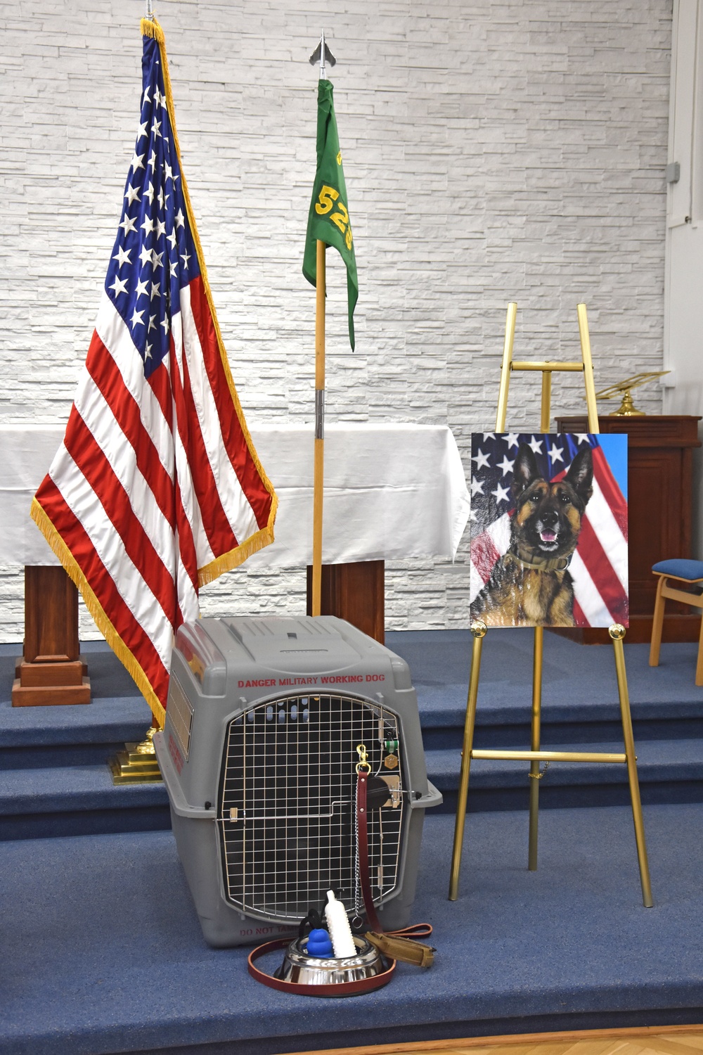 Memorial held for military working dog Diana