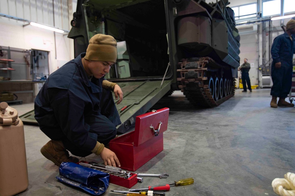 U.S. Marines Conduct Maintenance at MCPP-N Cave