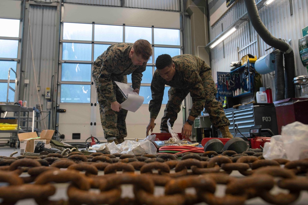 U.S. Marines Conduct Maintenance at MCPP-N Cave