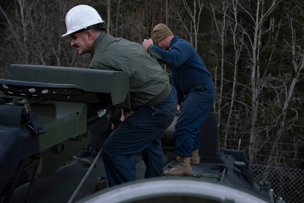 U.S. Marines Conduct Maintenance at MCPP-N Cave