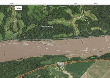 Survey result on Missouri River, River Mile 88-91, part 1