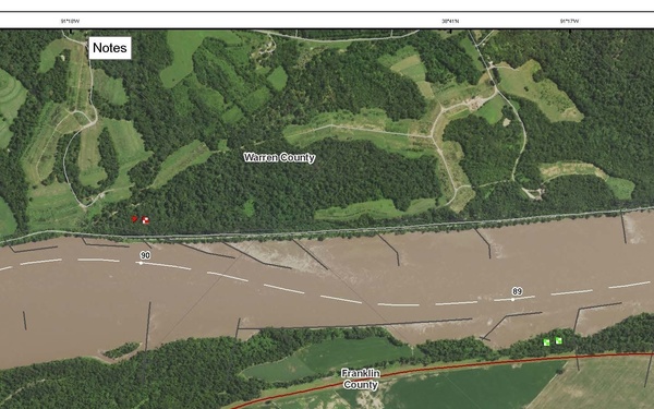 Survey result on Missouri River, River Mile 88-91, part 1