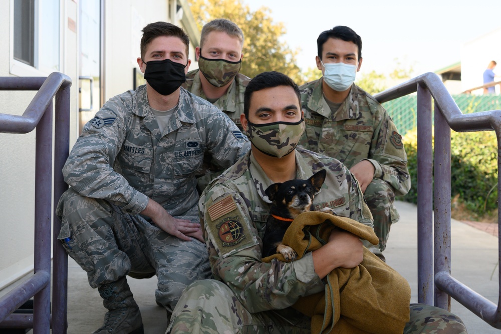 60th Aerial Port Squadron donates pillows and blankets to local shelters