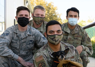 60th Aerial Port Squadron donates pillows and blankets to local shelters