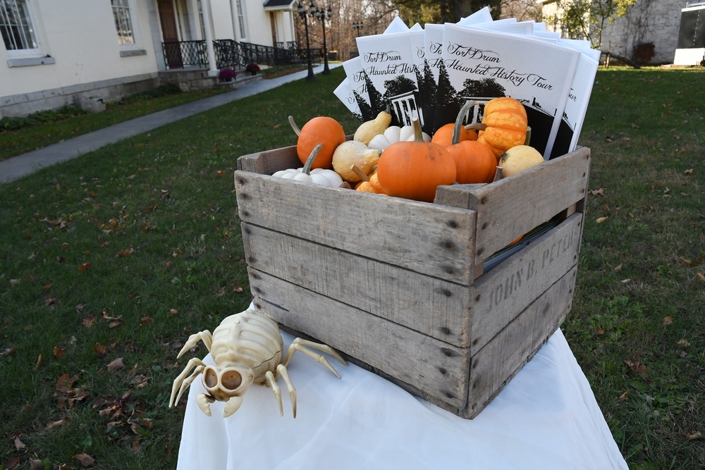 Fort Drum community members let their imaginations roam during Haunted LeRay history tour