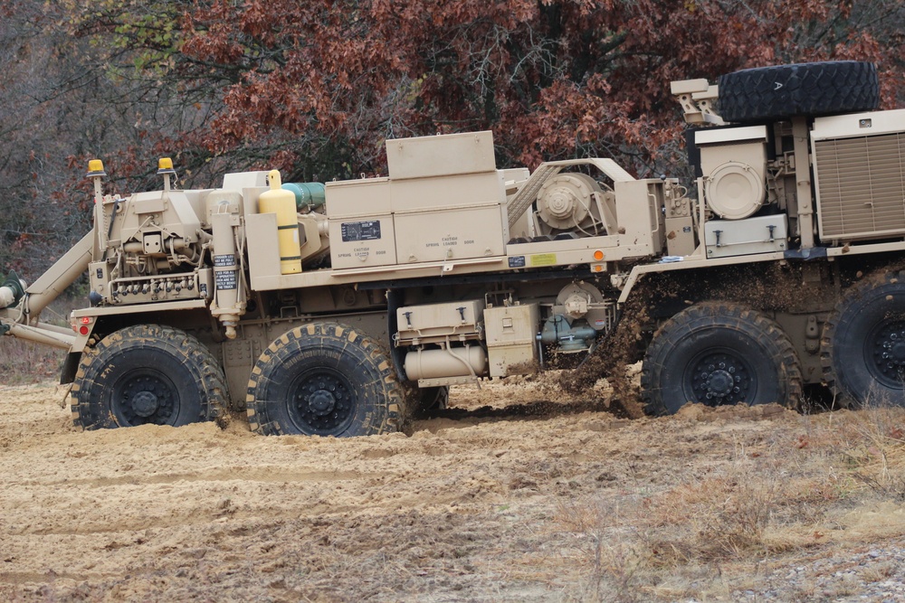 Soldiers hold field training for the Regional Training Site-Maintenance Wheeled-Vehicle Recovery Operations Course at Fort McCoy