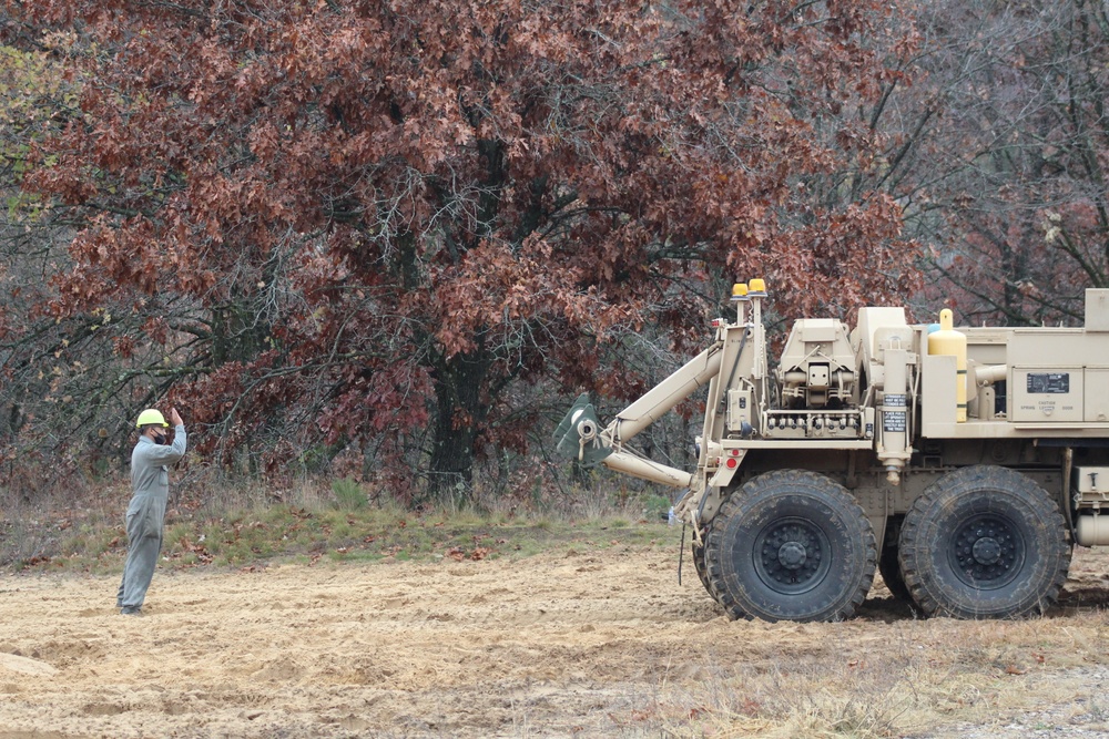 Soldiers hold field training for the Regional Training Site-Maintenance Wheeled-Vehicle Recovery Operations Course at Fort McCoy