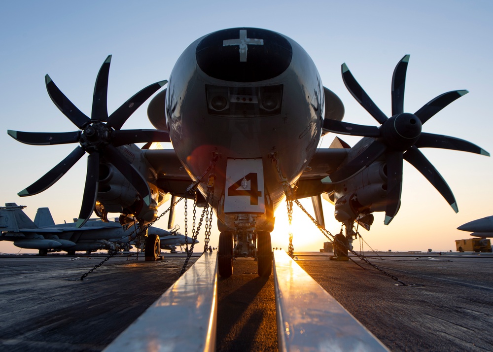 E-2C Hawkeye At Sunrise