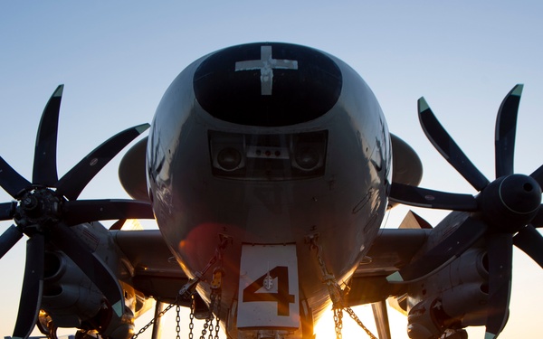 E-2C Hawkeye At Sunrise