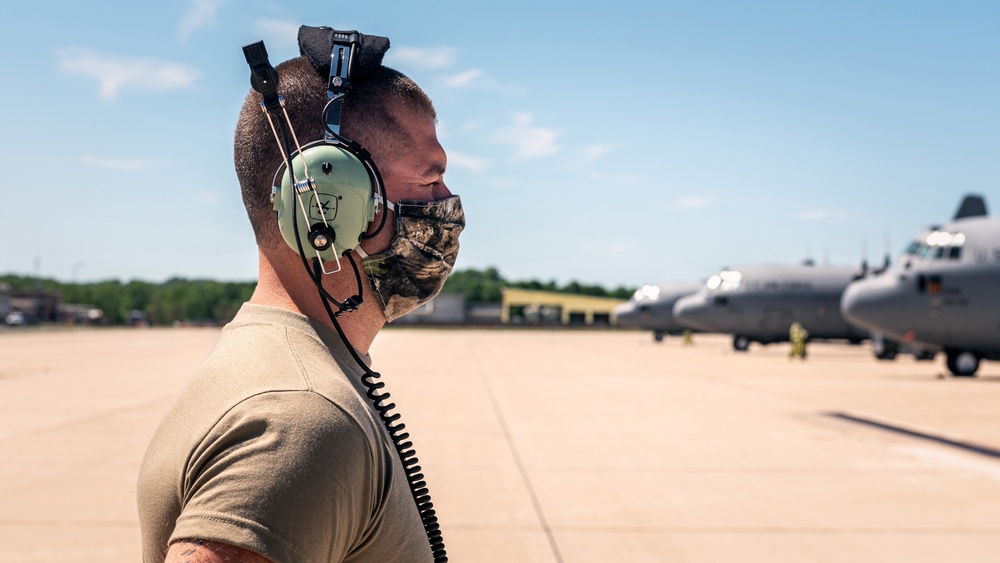 182nd Airlift Wing holds first drill since COVID-19 shelter-in-place