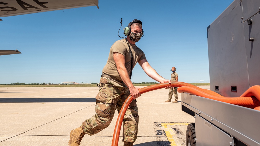 182nd Airlift Wing holds first drill since COVID-19 shelter-in-place