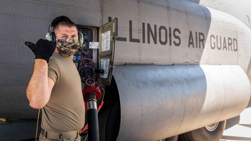 182nd Airlift Wing holds first drill since COVID-19 shelter-in-place