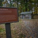 Revolutionary War soldier and officers’ huts