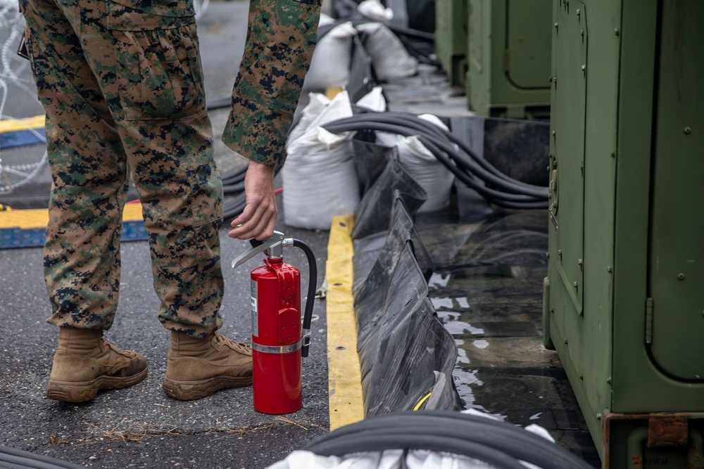 A Better Environment | II MSB Marines conduct fuel berm checks during MEFEX 21.1