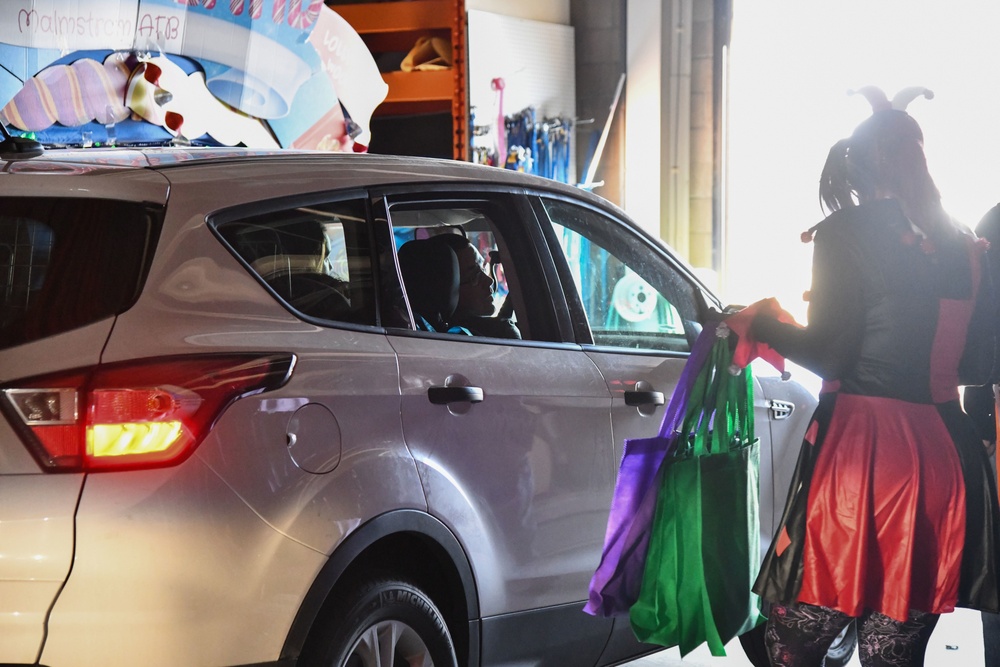 Drive-thru trick-or-treating