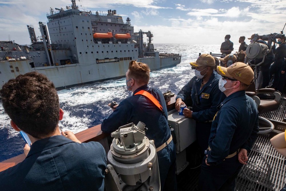 USS Shiloh CO,XO Direct Ship During Keen Sword 21