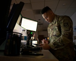 Travis command post responds to CSAF message by going paperless