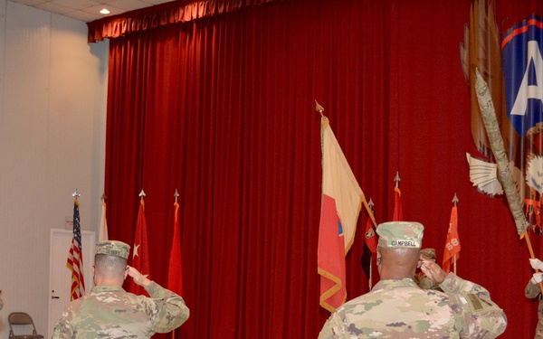 101st DSB and 304th SB hold TOA Ceremony in Kuwait