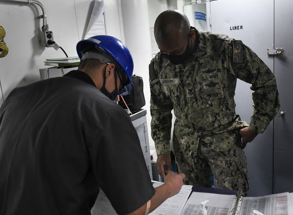 Annual Influenza Vaccinations aboard USS Blue Ridge