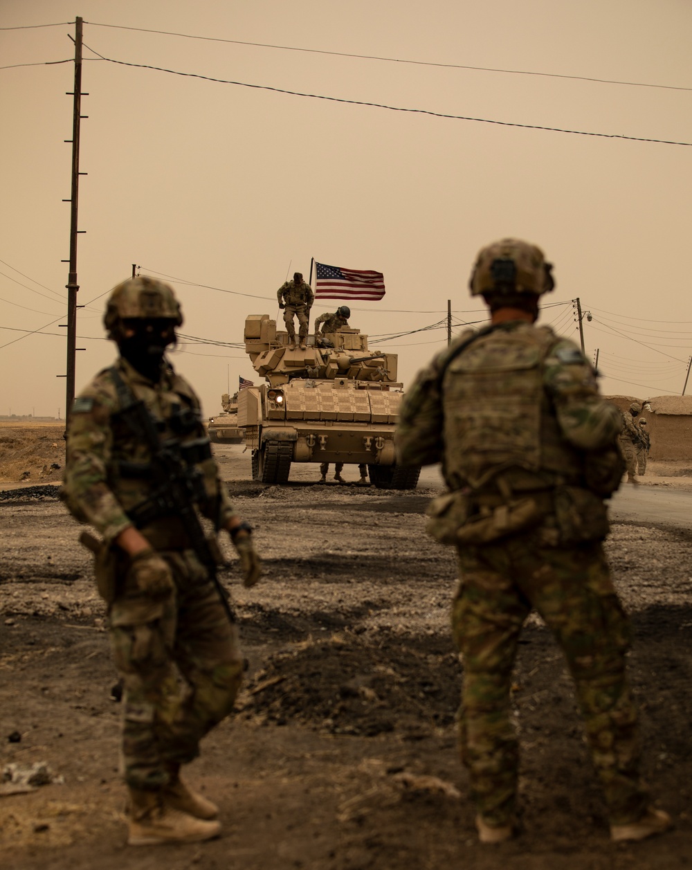 M2 Bradley Infantry Fighting Vehicles in Northeast Syria