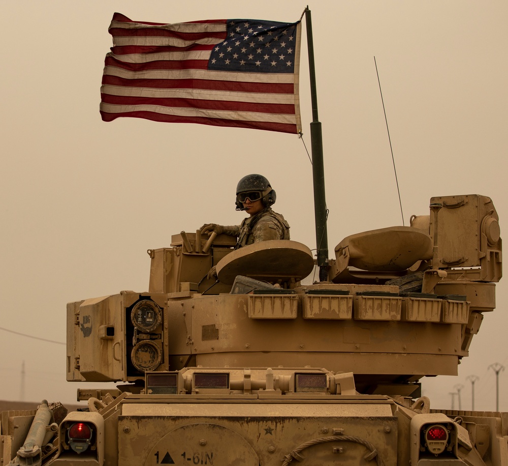 M2 Bradley Infantry Fighting Vehicles in Northeast Syria