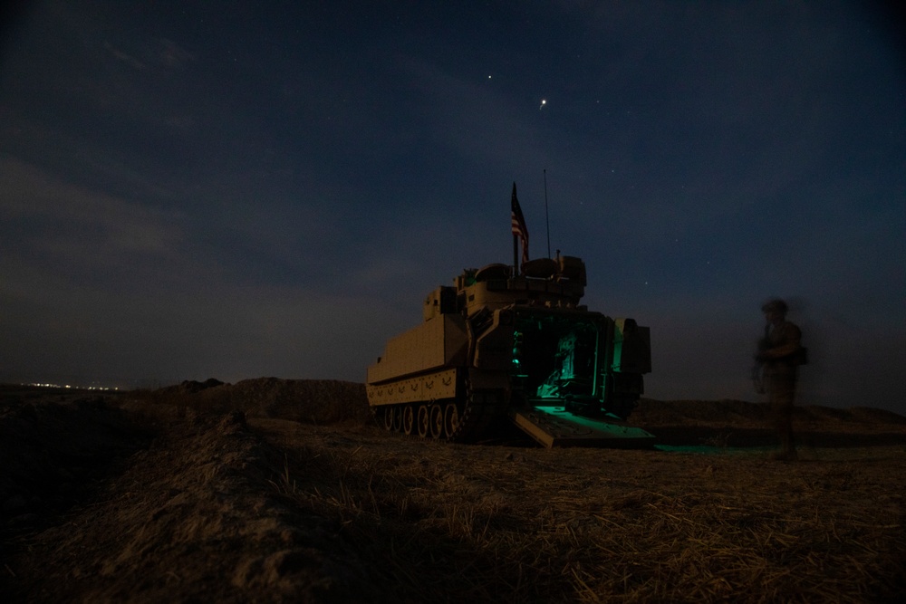 M2 Bradley Infantry Fighting Vehicles in Northeast Syria