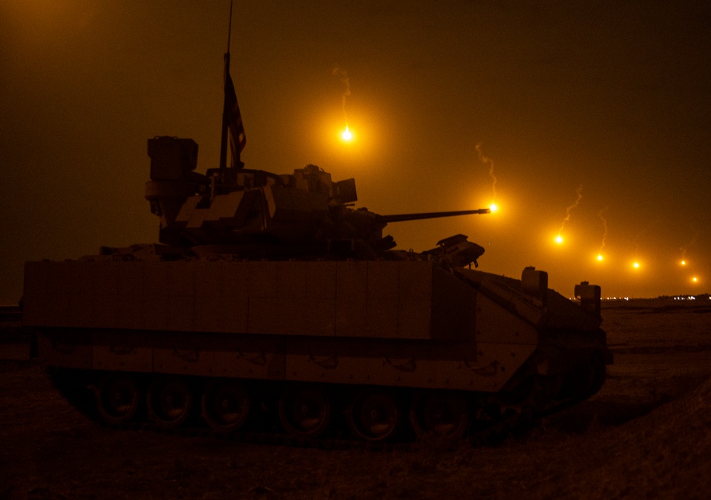 M2 Bradley Infantry Fighting Vehicles in Northeast Syria