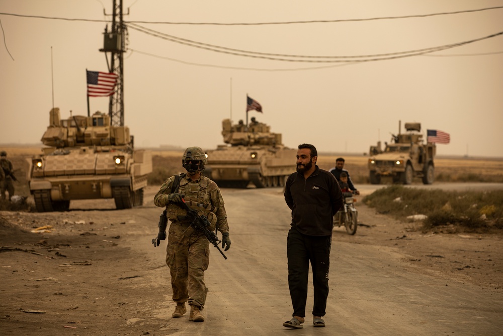 M2 Bradley Infantry Fighting Vehicles in Northeast Syria