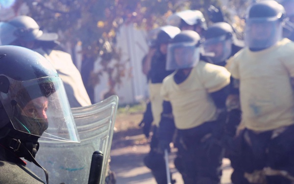 KFOR units conduct training exercise in support of Kosovo police