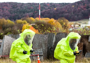 Kosovo HAZMAT Soldiers Train at the Joint Multinational Readiness Center