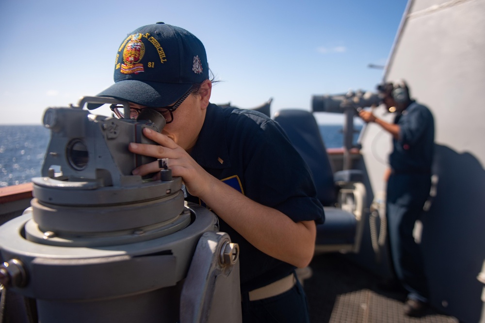 USS Winston S. Churchill Navigation, Seamanship and Ship Handling Training