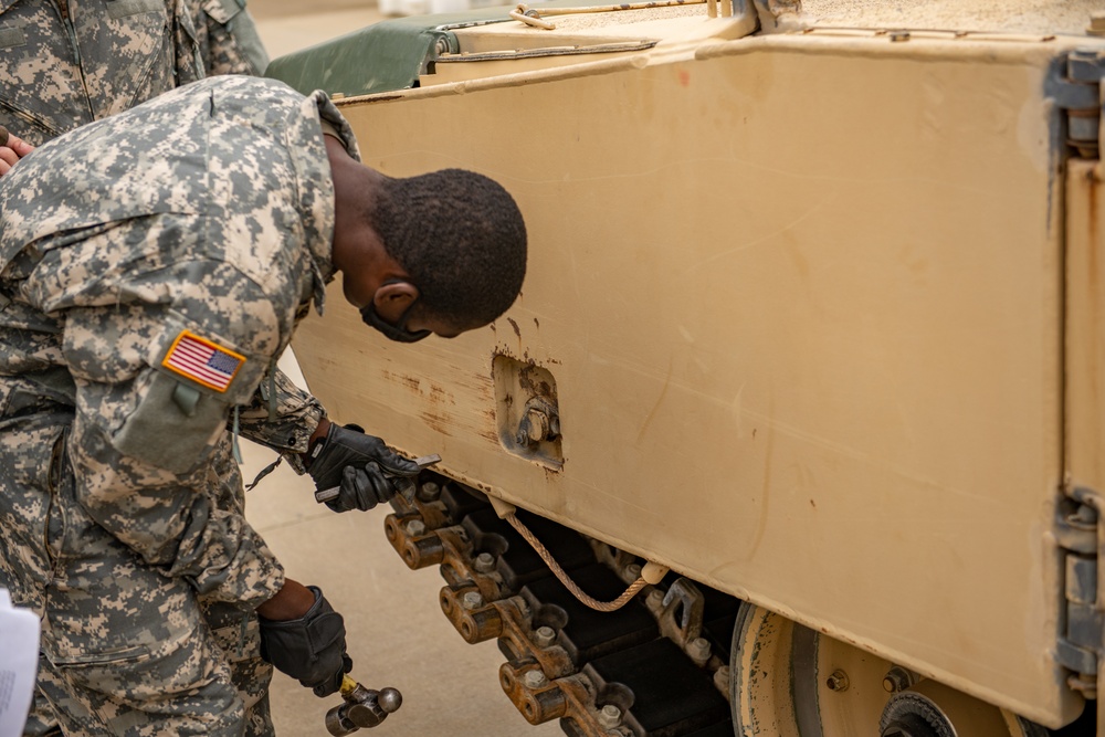 Making A Tanker.  Pvt. Karl Gamble