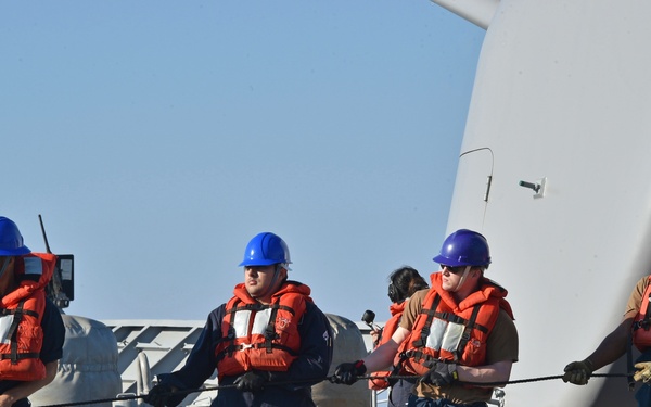 USS PHILIPPINE SEA RAS WITH USNS LEROY GRUMMAN/DEPLOYMENT