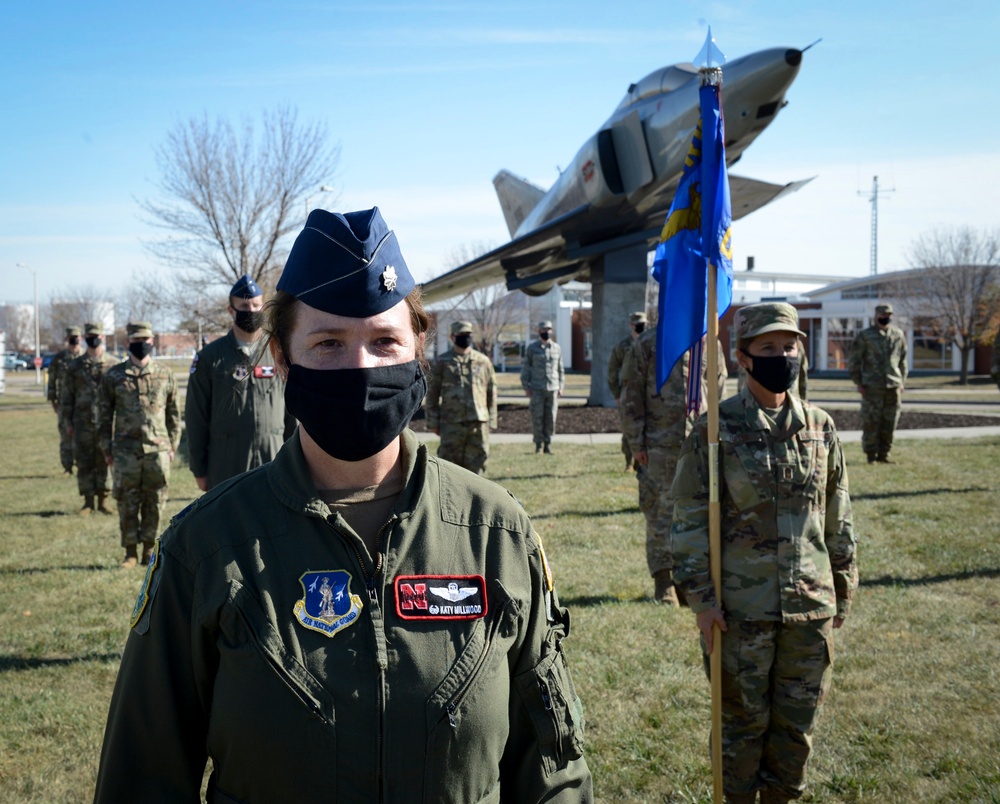 Nebraska's 155th Operations Group welcomes first female commander